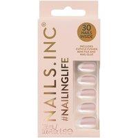 Nails Inc Women's All Out Olivia Almond Glaze French Tip Press-On Nails 30g