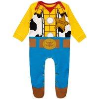 Disney Boy's Baby Toy Story Sheriff Woody Sleepsuit in Blue | Size: 0-3 m