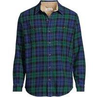 Lands' End Men's Flannel Shirt in Green | Size: Medium