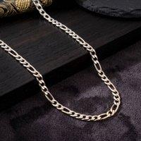 Harfi Men's Silver Figaro Chain Necklace for Men | Size: 24 inches