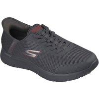 Skechers Men's GO WALK Flex Hands Up Shoes in Dark Grey | Size: 7