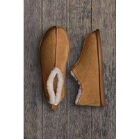 WoolOvers Men's Mens Suede & Sheepskin Short Boot in Tan | Size: 10
