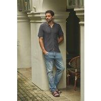 Weird Fish Men's Eddie Straight Leg Denim Jeans in Blue | Size: 36