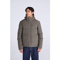 Animal Men's 'Fistral' Water Resistant Windproof Padded Plush Borg Lined Jacket in Olive | Size: 2XL