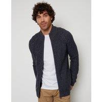 threadbare Men's Full-Zip Cardigan in Navy | Size: Small