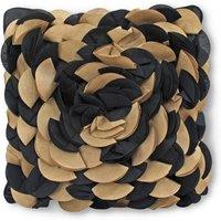 Intimates Stania Filled Cushion with 3 D Design in Black | Size: 43 cm x 43 cm