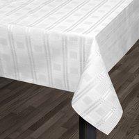 Kitchen Trends Hampton Jacquard Tablecloth in White | Size: Small