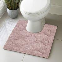 Velosso Knox Bath/ Pedestal Mat Cashmere Feel Bathmats in Pink | Size: Large