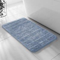 Velosso Lexington Bath/ Pedestal Mat Cashmere Feel Bathmats in Light Blue | Size: Small