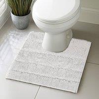 Velosso Lexington Bath/ Pedestal Mat Cashmere Feel Bathmats in White | Size: Small