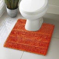 Velosso Lexington Bath/ Pedestal Mat Cashmere Feel Bathmats in Orange | Size: Large