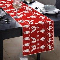 Kitchen Trends Robin Chenille Table Runner Placemats, Napkins & Runners in Red