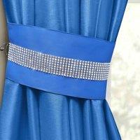Intimates Manhattan Diamante Tie Back Tiebacks in Blue | Size: 60 cm