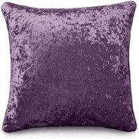 Intimates Plain Crushed Velvet Filled Cushion with Luxury Crushed Velv in Mauve | Size: 43 cm x 43 cm