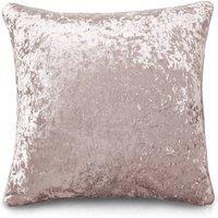 Intimates Plain Crushed Velvet Filled Cushion with Luxury Crushed Velv in Pink | Size: 43 cm x 43 cm