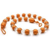 Intimates Krystal Beaded Tie Back Tiebacks in Orange | Size: 75 cm
