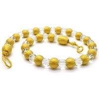 Intimates Krystal Beaded Tie Back Tiebacks in Yellow | Size: 75 cm