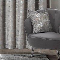 Intimates Warwick Filled Cushion with Distressed Metallic in Silver | Size: 43 cm x 43 cm