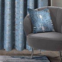 Intimates Warwick Filled Cushion with Distressed Metallic in Blue | Size: 43 cm x 43 cm