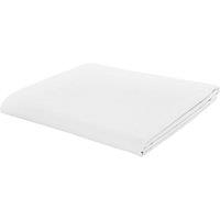 Catherine Lansfield Easy Iron Percale Flat Sheet in White | Size: Super King Flat