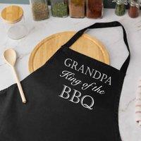 60 SECOND MAKEOVER Grandpa King Of The BBQ Black Apron