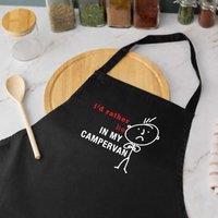60 SECOND MAKEOVER I'd Rather Be In My Campervan Black Apron