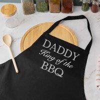 60 SECOND MAKEOVER Daddy King of the BBQ Apron in Black