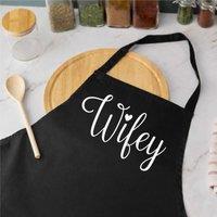 60 SECOND MAKEOVER Wifey Black Apron