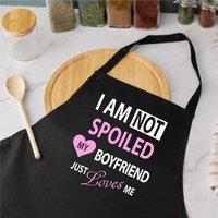 60 SECOND MAKEOVER I'm Not Spoiled My Boyfriend Just Loves Me Apron in Black