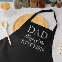 60 SECOND MAKEOVER Dad King Of The Kitchen Black Apron