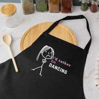 60 SECOND MAKEOVER I'd Rather Be Dancing Apron in Black