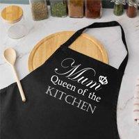 60 SECOND MAKEOVER Mum Queen Of The Kitchen Black Apron