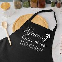 60 SECOND MAKEOVER Granny Queen Of The Kitchen Black Apron