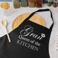 60 SECOND MAKEOVER Gran Queen Of The Kitchen Black Apron