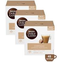 Nescafe Dolce Gusto Cortado Espresso Macchiato Coffee Pods - 48 Capsules in Brown