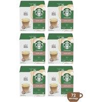 Nescafe Dolce Gusto Starbucks Coffee Pods 6 Boxes (72 Drinks), Caffe Latte in Green