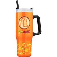 Dragon Ball Insulated Tumbler 920ml Stainless Steel Water Bottle Straw & Handle in Orange