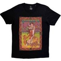 Rock Off officially Licensed Products Janis Joplin Avalon Ballroom T-Shirt in Black | Size: Large