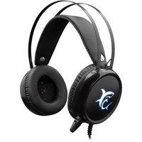Unknown Untitled White Shark Margay Gaming Headset Black 50mm Drivers RGB LED GH-1947