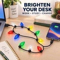 BluCore Festive Light-Up 8-Pin Charging Cable