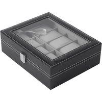 SPETLEK 10 Grids Multi Grid Jewelry Storage Box in Black