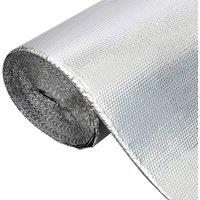 SPETLEK 0.6x8.4m Double Bubble Foil Insulation Aluminium Warm Shed in Silver | Size: 1000mm x 400mm