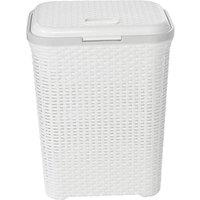 PAWNORA Laundry Bin Basket 55L White