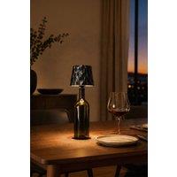 INMTFEI Black Rechargeable LED Bottle Lamp Shade Ambience Light for Bar Patio