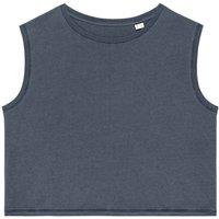 Native Spirit Women's Faded Cropped Tank Top in Mid Grey | Size: Large