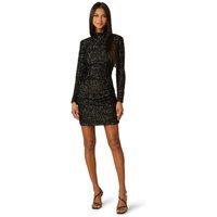 Adrianna by Adrianna Papell Women's Sqn Turtlenk Mini Dress in Black | Size: 12