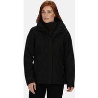 Regatta Women's Kingsley Waterproof 3 in 1 Jacket in Jet Black | Size: 12