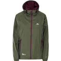 Trespass Women's Qikpac Packaway Waterproof Jacket in Dark Green | Size: 3XL