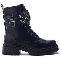 Moda In Pelle Women's 'Oxaria' Porvair Chunky Boots in Black | Size: 4