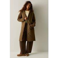 Regatta Women's Hooded Elryse Quilted Jacket in Khaki | Size: 14